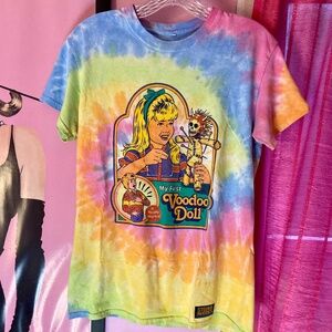 Steven Rhodes “My First Voodoo Doll” Horrorcore Tie-dye Funny Graphic Tee